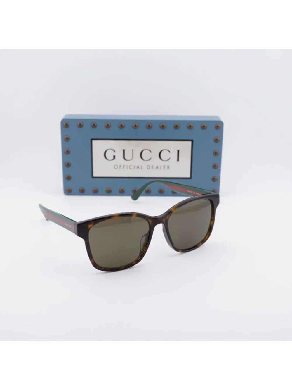 Gucci GG0417SK 003 Square Sunglasses - Havana / Brown